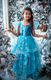 Elsa with snowflakes