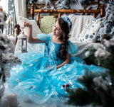 Elsa with snowflakes